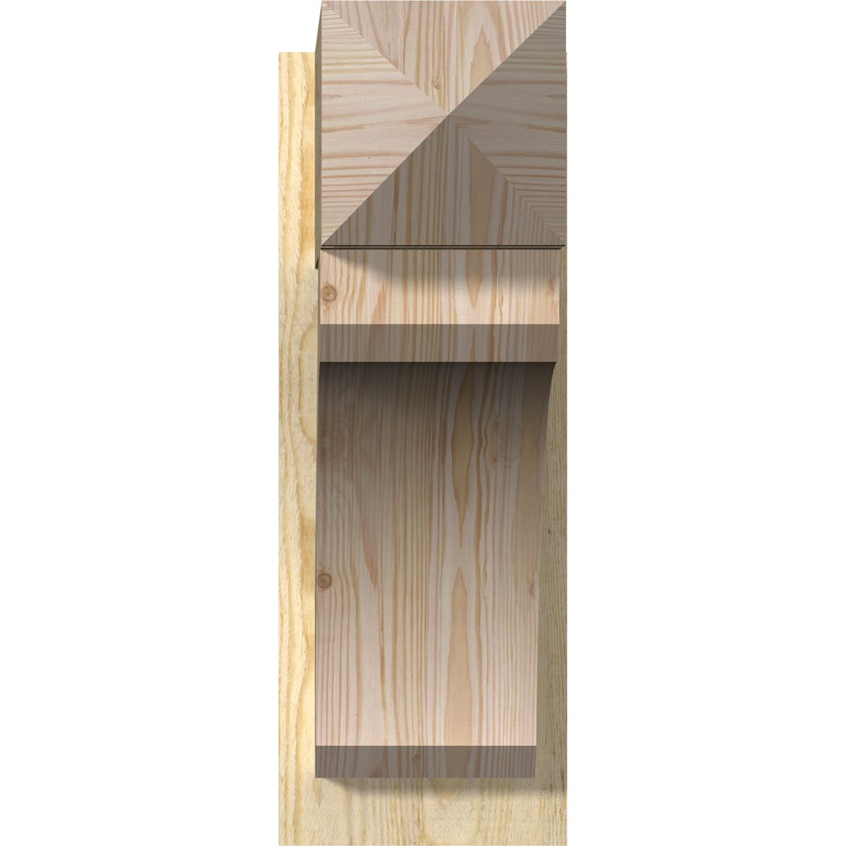 Ekena Millwork Legacy Arts & Crafts Rough Sawn Outlooker, Douglas Fir, 8"W x 22"D x 22"H OUT08X22X22LEC03RDF - alternate 2